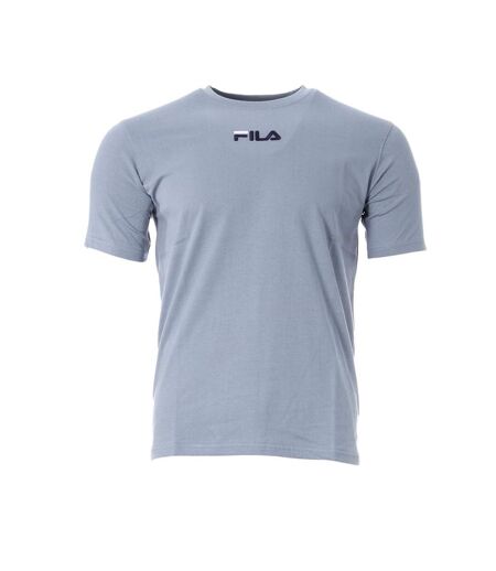 T-shirt bleu clair homme fila embroidere - l