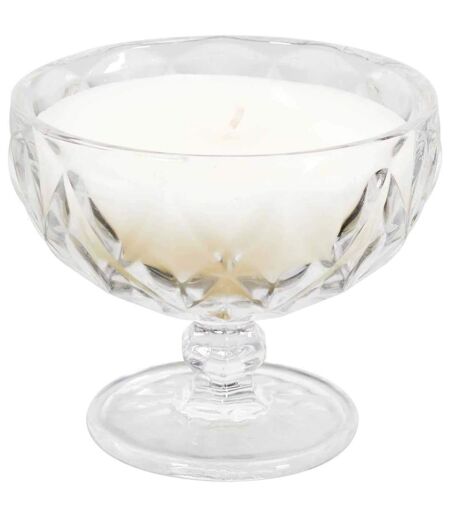 Bougie parfumée senteur iris coupelle en verre 12 cm