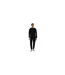Mens Velour Embossed Joggers Black Hugo-1