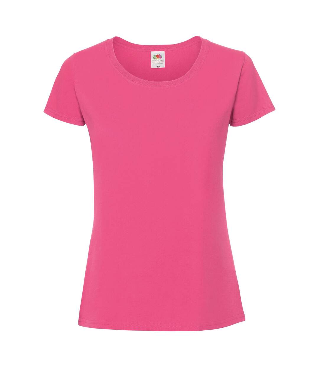 T-shirt ajusté femmes fuchsia Fruit of the Loom