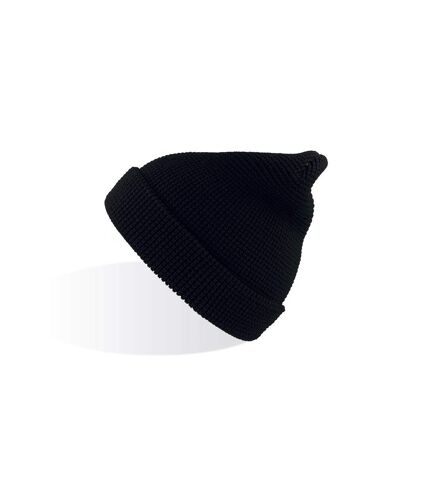 Atlantis Blog Waffle Beanie (Black) - UTAB491