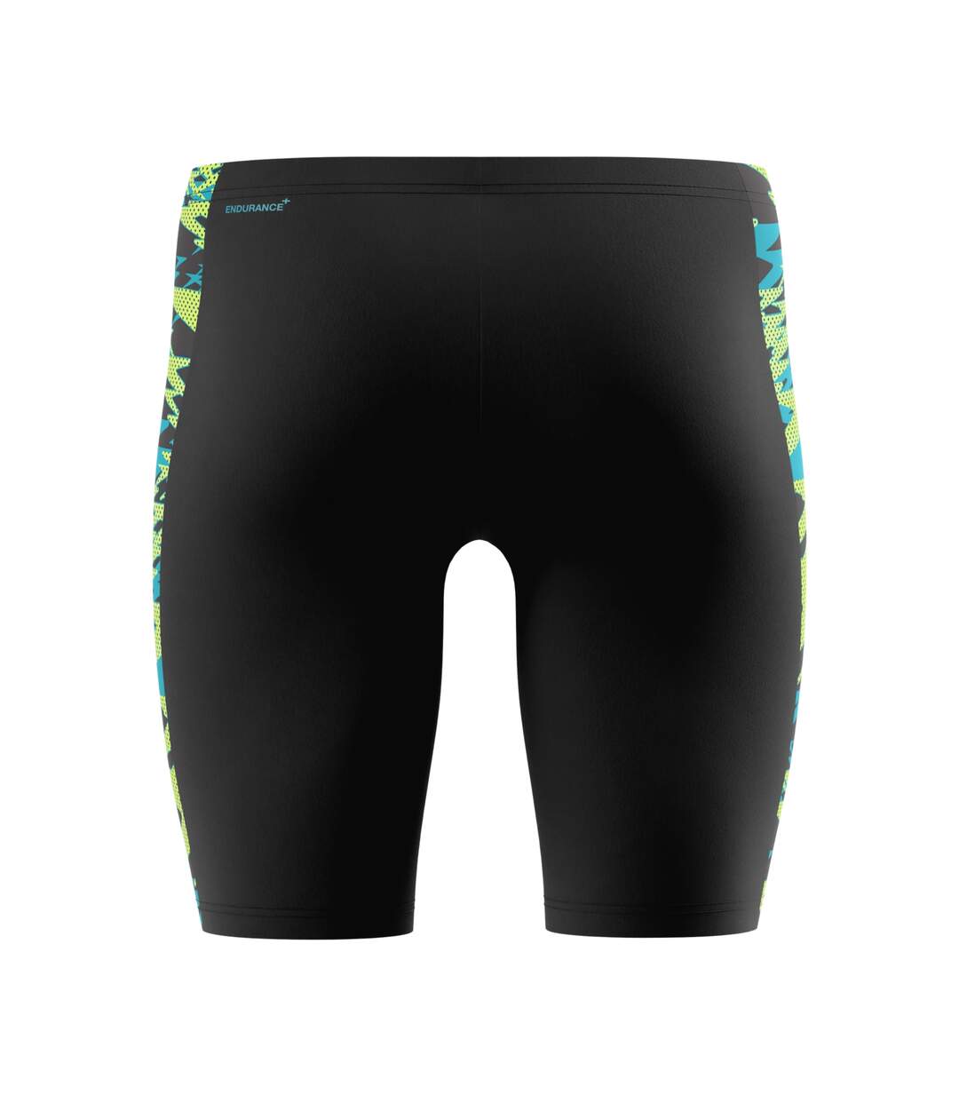 Mens Hyperboom Splice Patterned Mid Rise Jammer Shorts Black Speedo-2