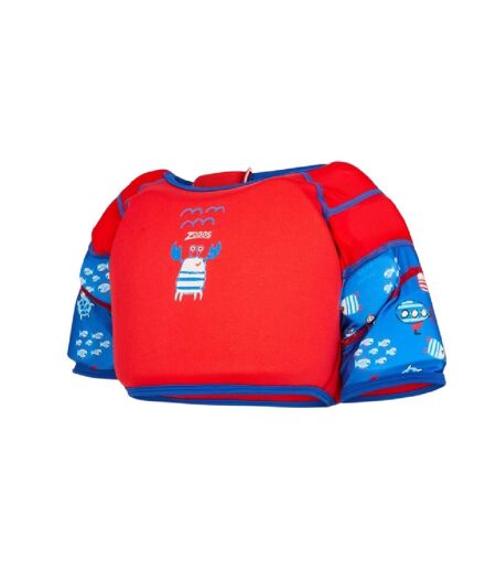 Gilet De Flottaison Water Wing Motif/style Nautique 2-3 Ans Rouge Bleu Zoggs