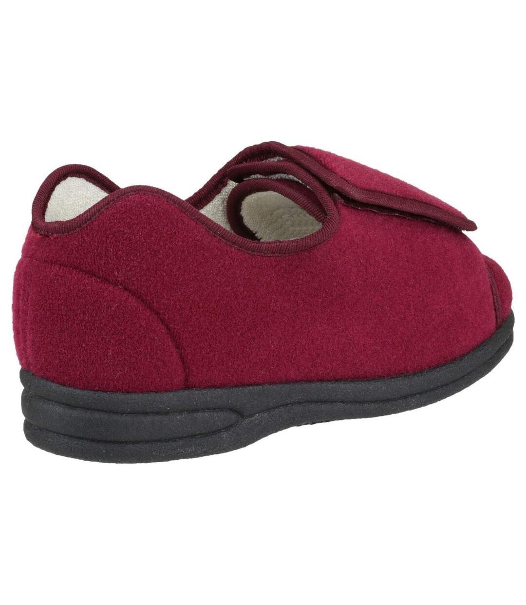 Fife Pantoufles Femme Vin Mirak-2
