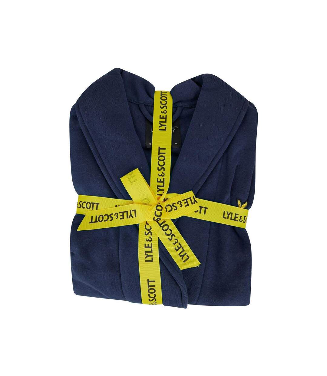 Robe De Chambre Motif/style Logo Brodé Homme Bleu Sombre Lyle & Scott-3