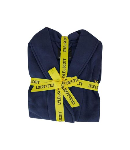 Robe De Chambre Motif/style Logo Brodé Homme Bleu Sombre Lyle & Scott