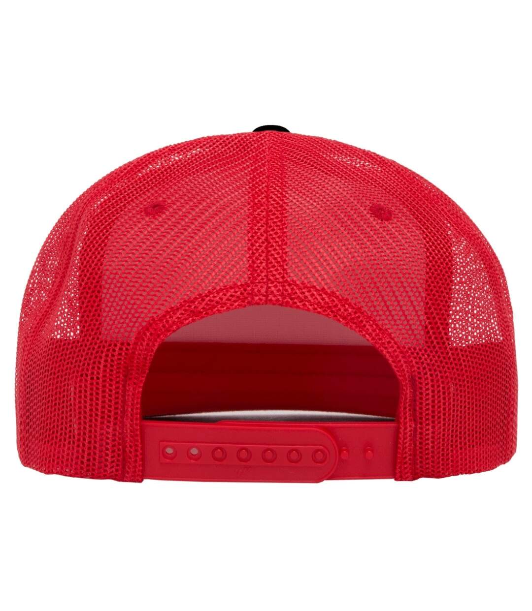 Casquette trucker rouge / blanc / noir Yupoong-2