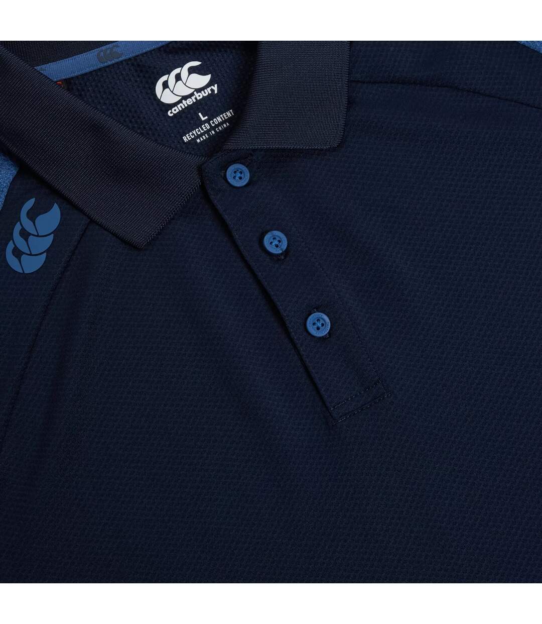 Mens Elite Polo Shirt Navy True Navy Marl Canterbury-3