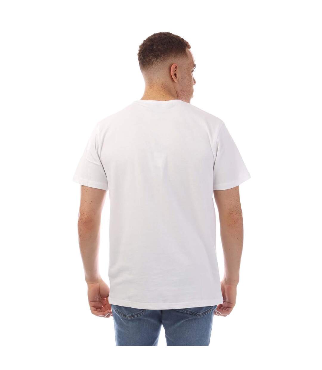 T-shirt Limatar Homme Blanc Duck And Cover-3