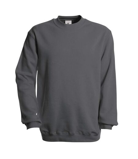 Sweat-shirt À Col Ras Du Cou B&c Unisex Set In Modern Cut Gris Acier B And C