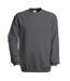 Sweat-shirt À Col Ras Du Cou B&c Unisex Set In Modern Cut Gris Acier B And C-2