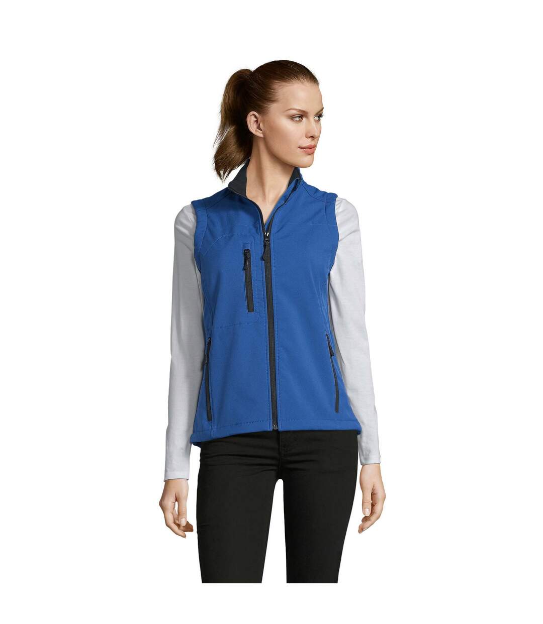 Veste Sans Manches Rallye Femme Bleu Roi SOLS-1
