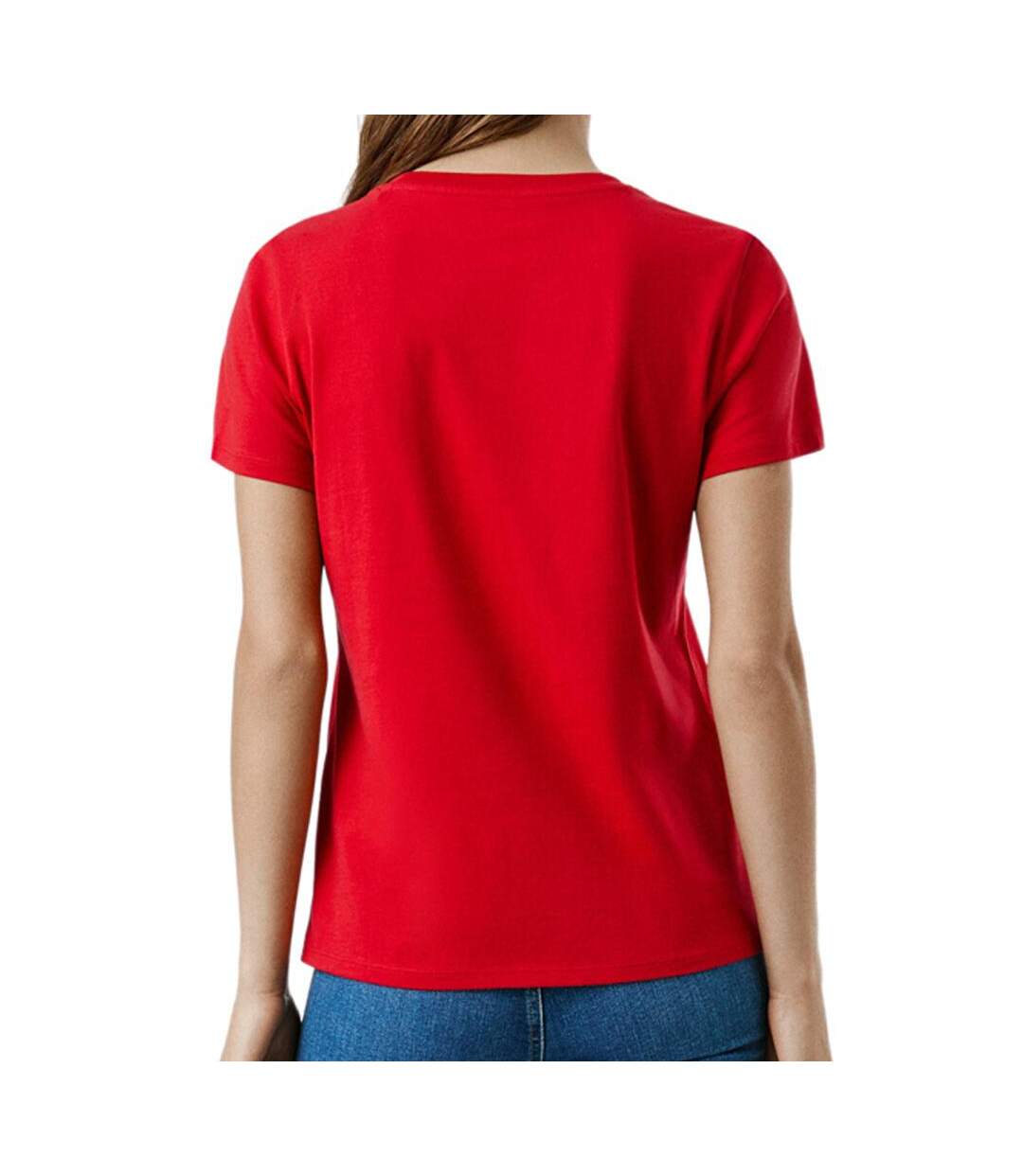T-Shirt rouge femme pepe jeans bero-2