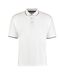 Mens st mellion classic polo shirt white/navy Kustom Kit