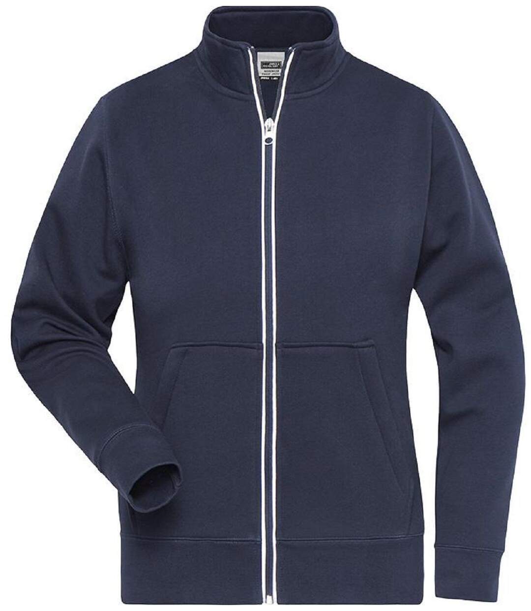 Veste sweat zippée workwear - Femme - JN1809 - bleu mariné