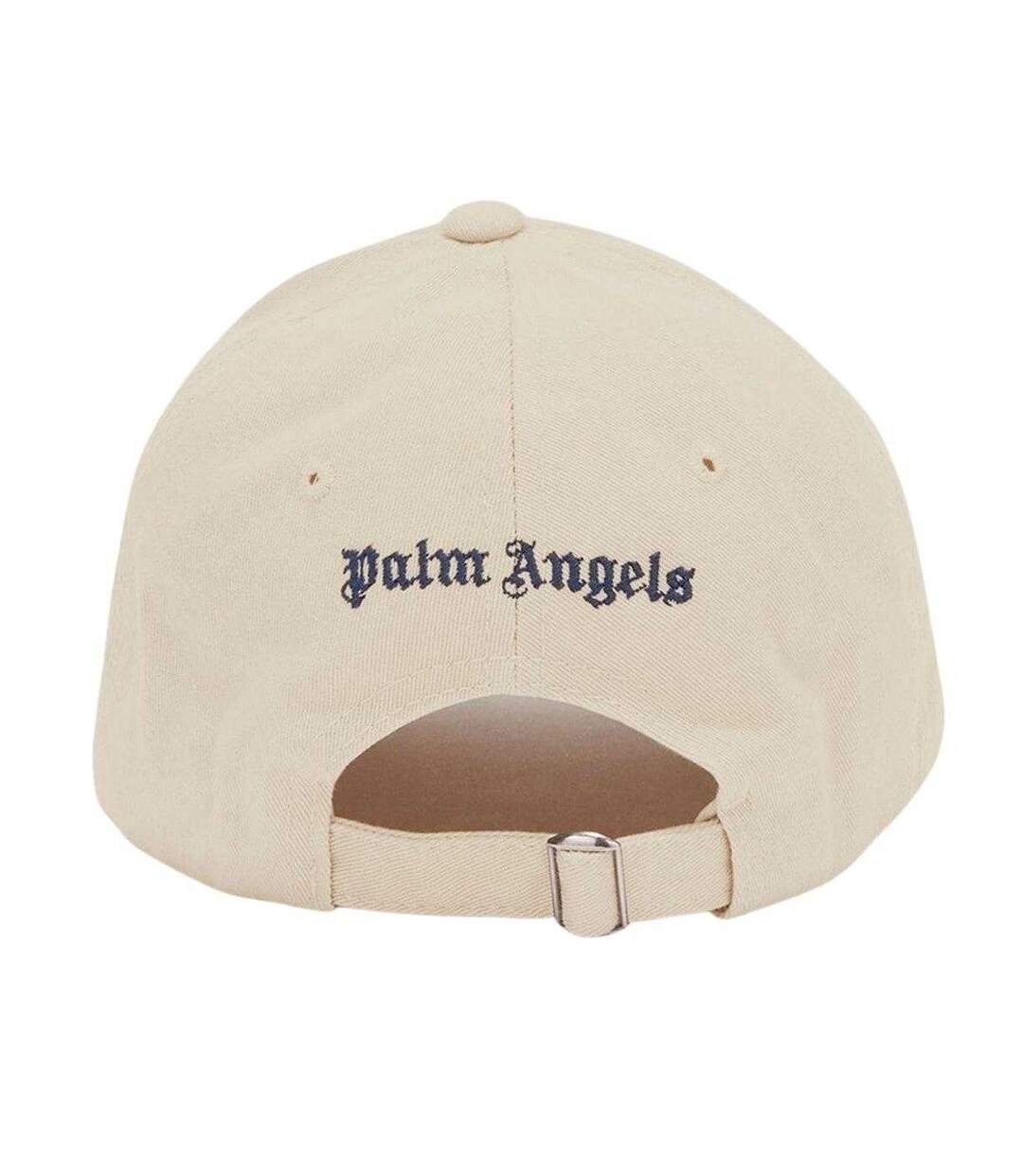 Classic Logo Cotton Baseball Cap Cream Palm Angels-2