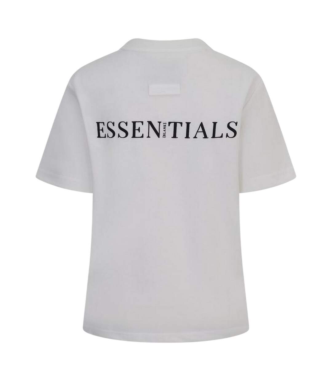 Womens/ladies Essentials Logo Boyfriend T-shirt Off White Blank Essentials-2