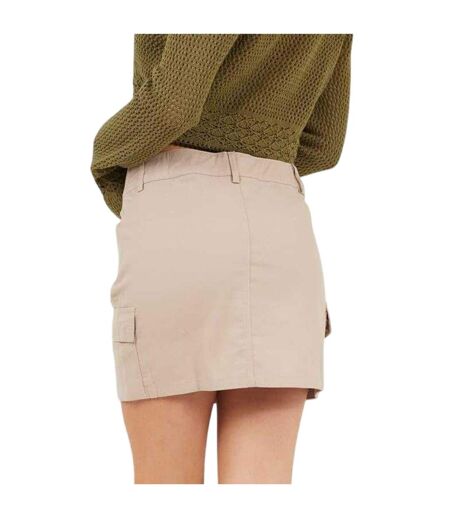Mini Jupe Femme Beige Gris Brave Soul