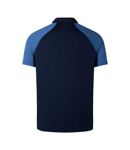 Mens Elite Polo Shirt Navy True Navy Marl Canterbury