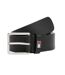 Ceinture noire homme tommy hilfiger flag leather 4.0 - t 100-1
