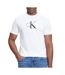 T-Shirt blanc homme calvin klein jeans center lv04rc857g - l-1