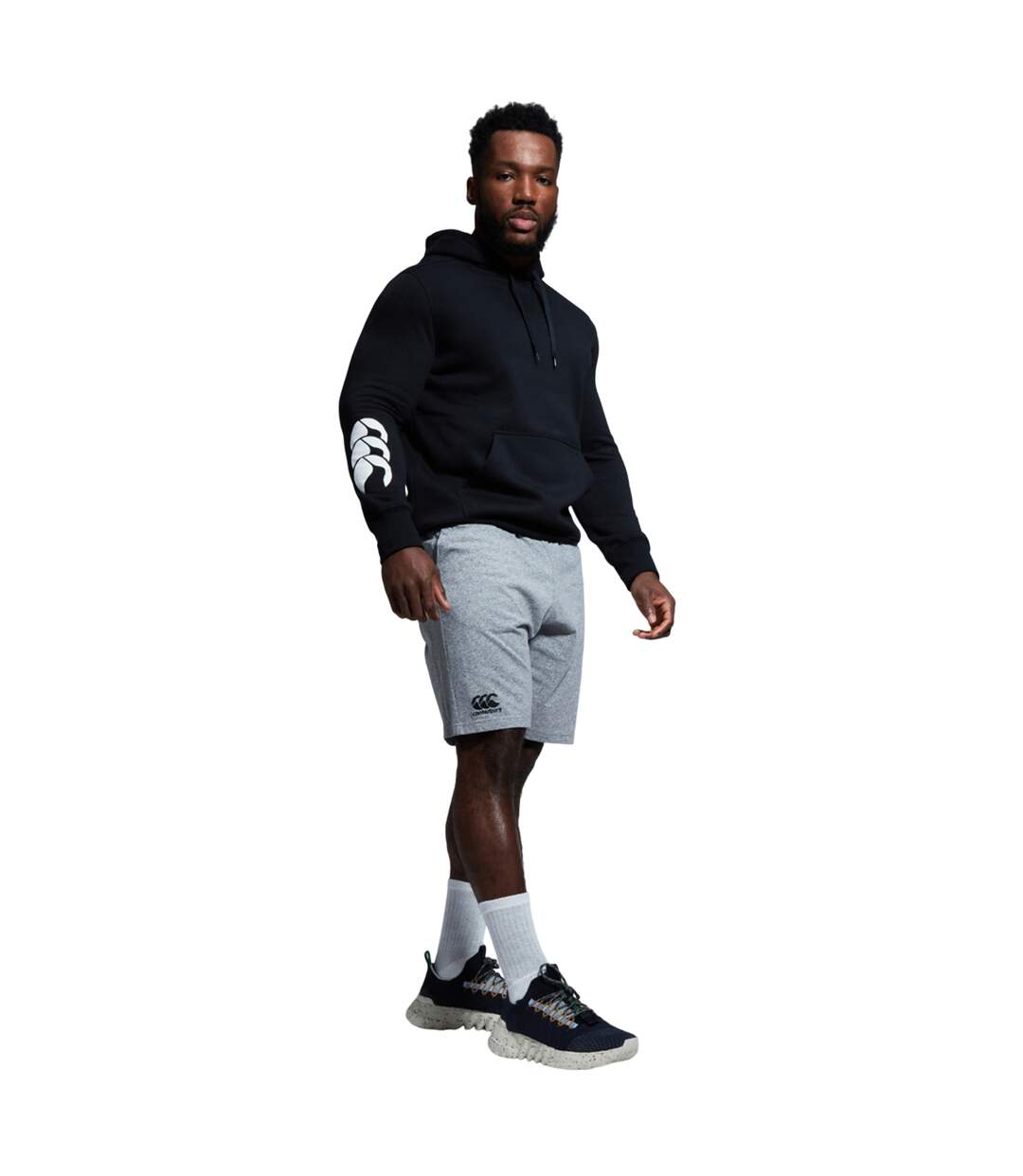 Mens Cotton Shorts Static Marl Canterbury-4