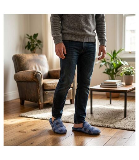 OZABI Pantoufles Homme Mule Chaudes Antiderapantes Confort