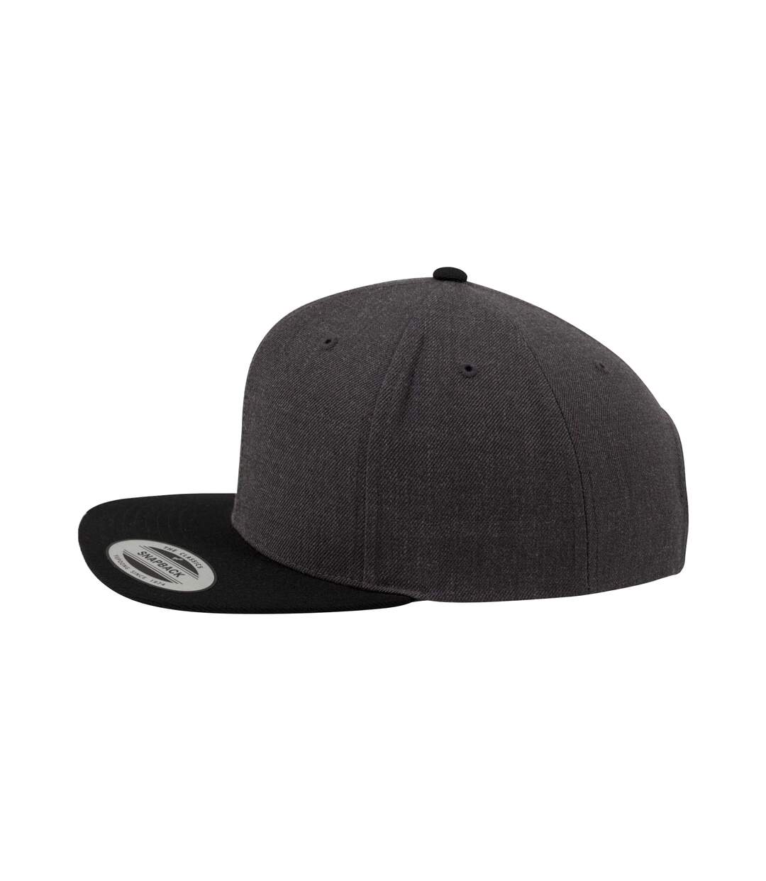 Classic Two Tone Cap Charcoal Black Flexfit-3