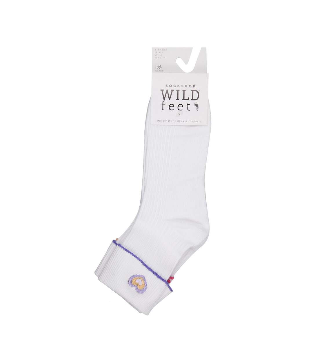 3 paires de chaussettes de détente brodées pour dames-2