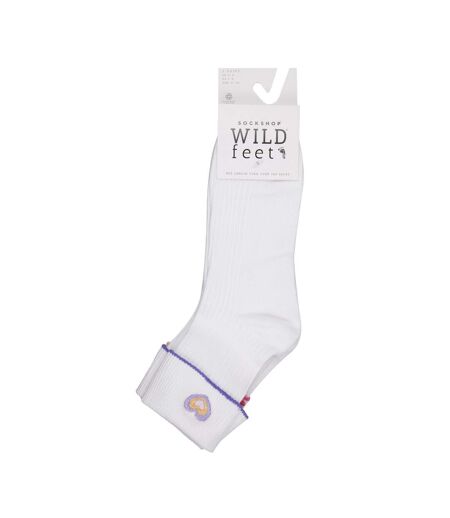 3 paires de chaussettes de détente brodées pour dames