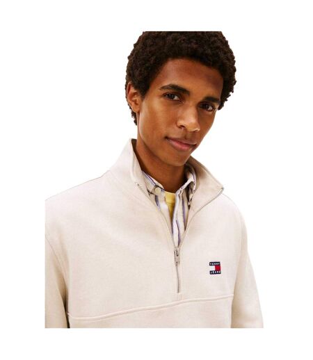 Sweat Motif/style Logo Timberland Homme Blanc Cassé Tommy Jeans
