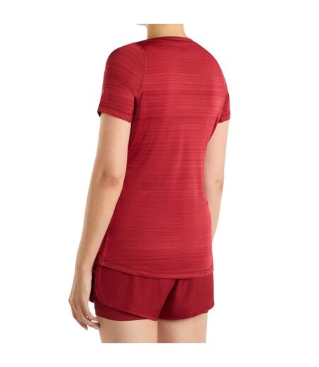 Womens/ladies pro marl polyester training t-shirt sundried tomato Umbro