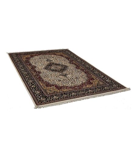 Authentique tapis d'Orient fait main en rayonne JAIPOUR 4