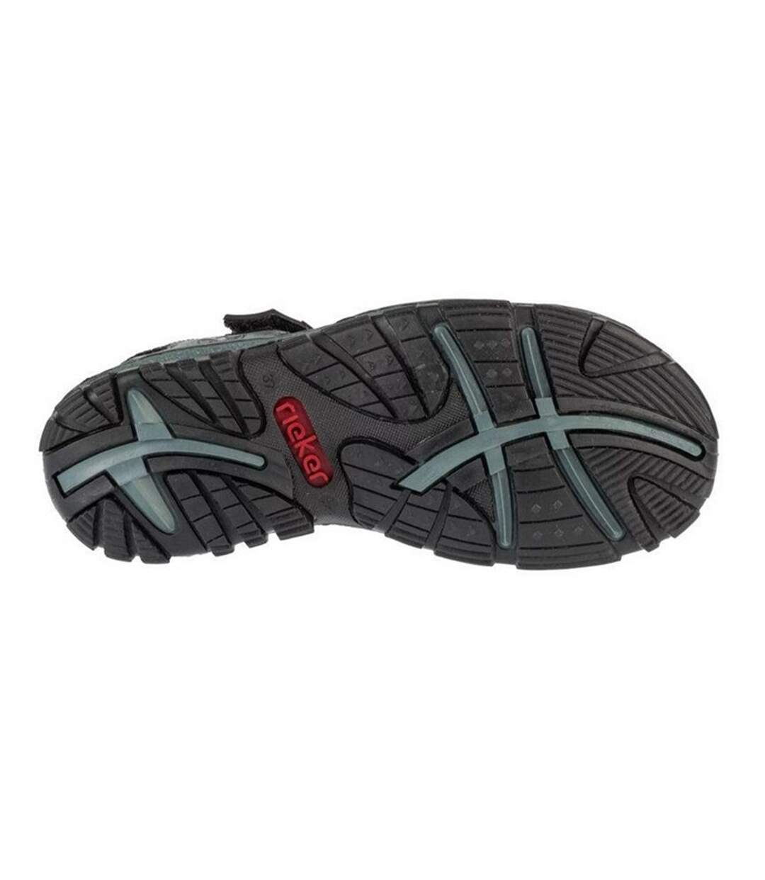 Sandales Style Détail Contrasté Femme Noir Rieker-3