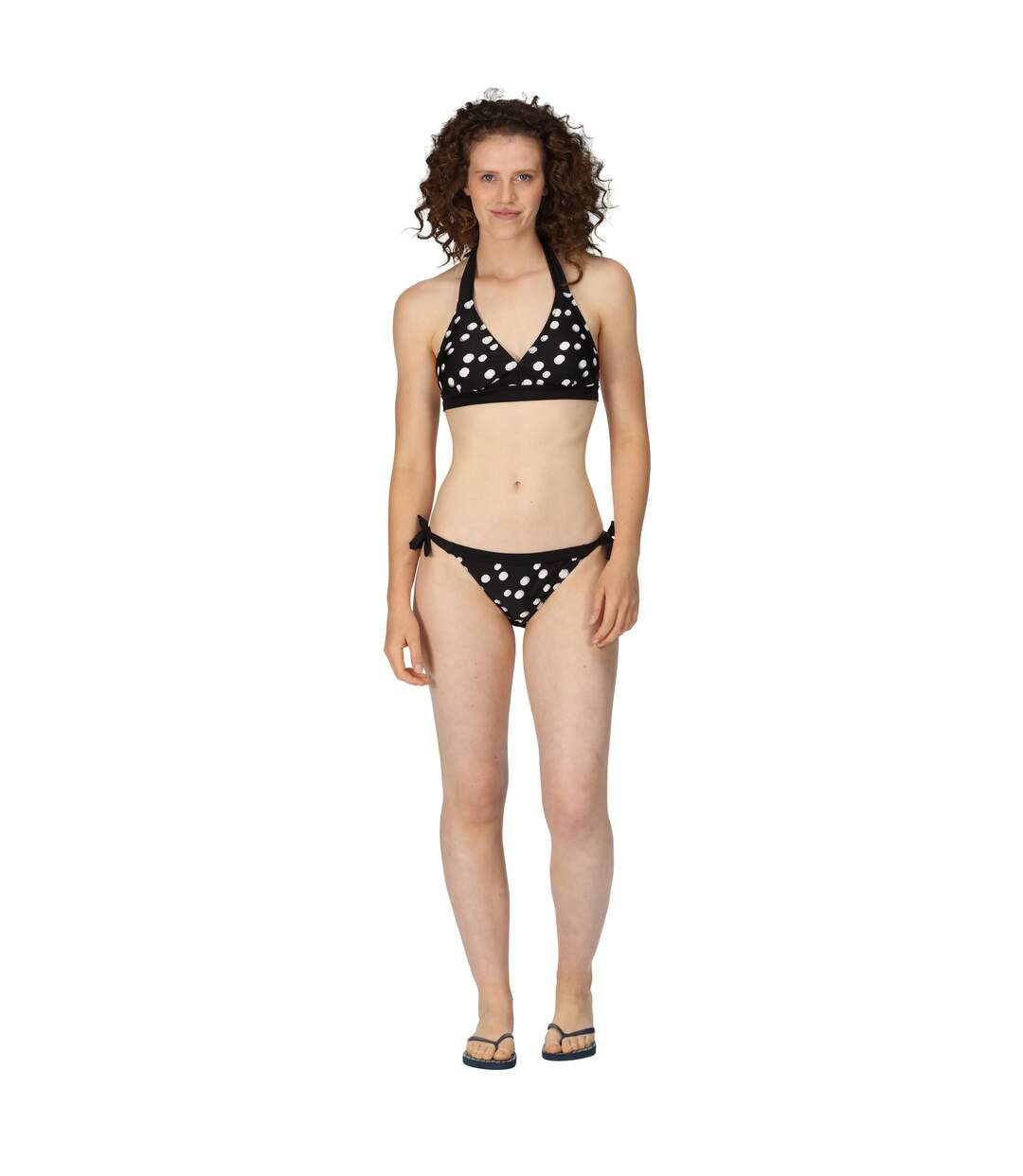 Haut De Maillot De Bain Flavia Femme Noir Blanc Regatta-1