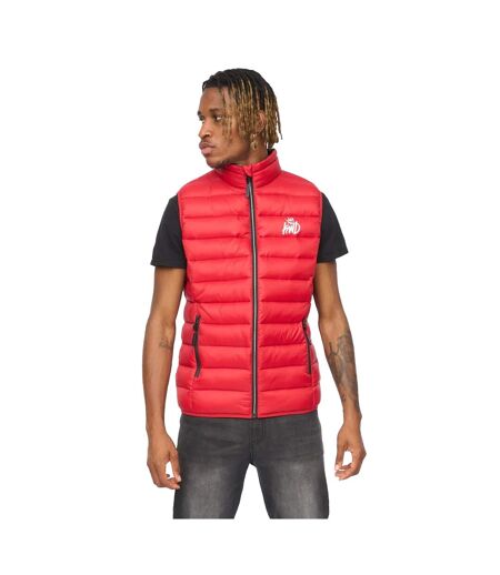 Mens Jackinson Padded Gilet Red Kings Will Dream