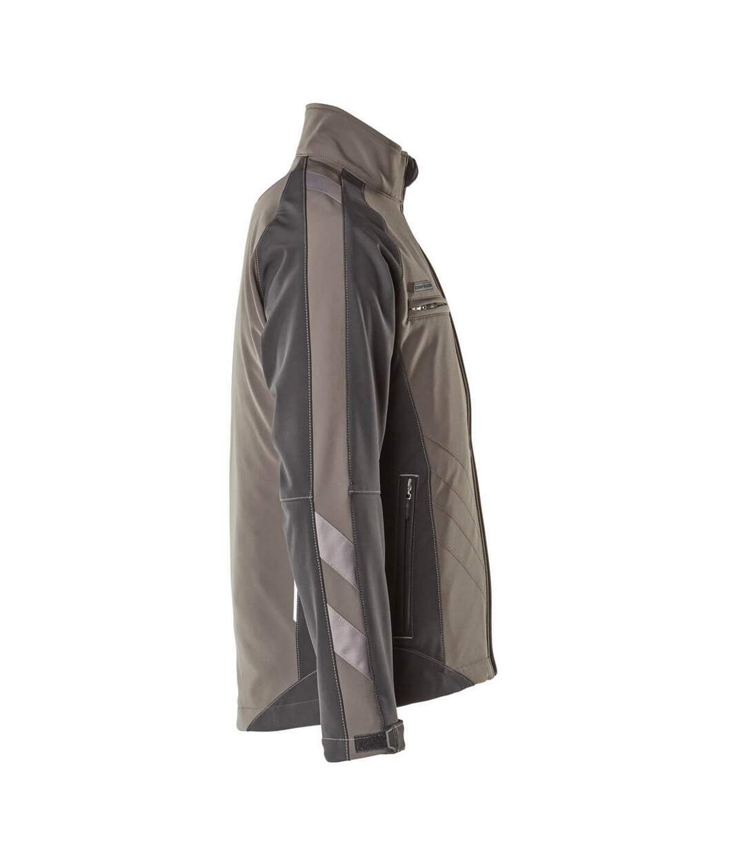 Mens Unique Dresden Soft Shell Jacket Dark Anthracite Black Mascot-4