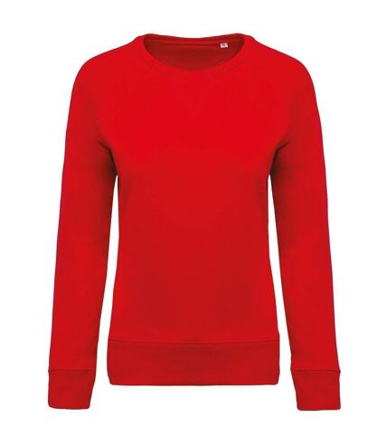 Sweat shirt coton bio - Femme - K481 - rouge