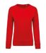 Sweat shirt coton bio - Femme - K481 - rouge