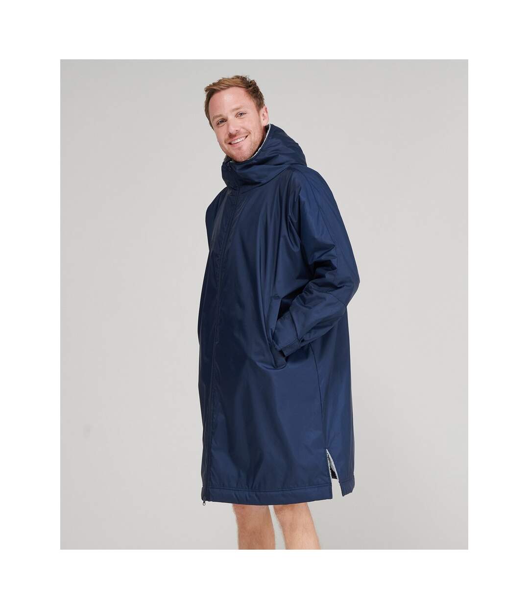 Unisex adult raincoat navy Finden & Hales