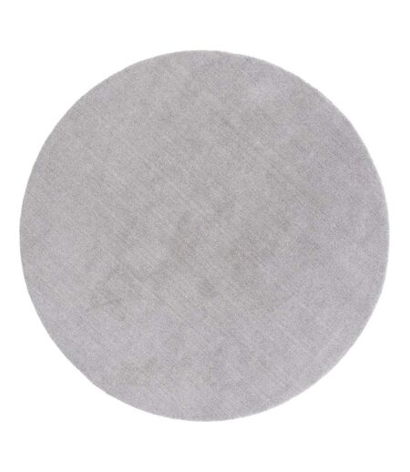 Tapis Déco Rond en Laine Ulla 200cm Gris Clair