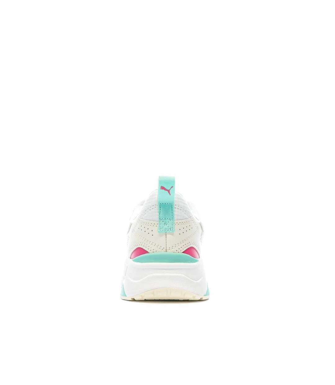 Baskets blanches/bleu/rose homme puma trinity lite-3