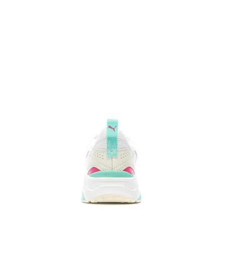 Baskets blanches/bleu/rose homme puma trinity lite