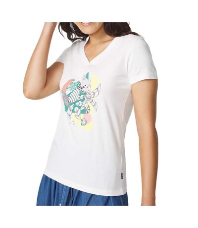 T-shirt blanc femme tbs lugditee - l