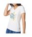 T-shirt blanc femme tbs lugditee - l-1