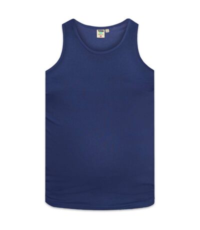 Duke Mens Fabio-1 Kingsize Muscle Vest (Navy) - UTDC171
