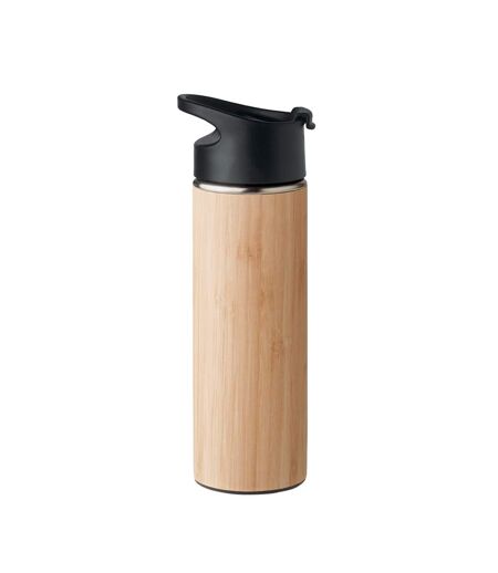 Nanda bamboo double wall 450ml water bottle one size wood MidOcean