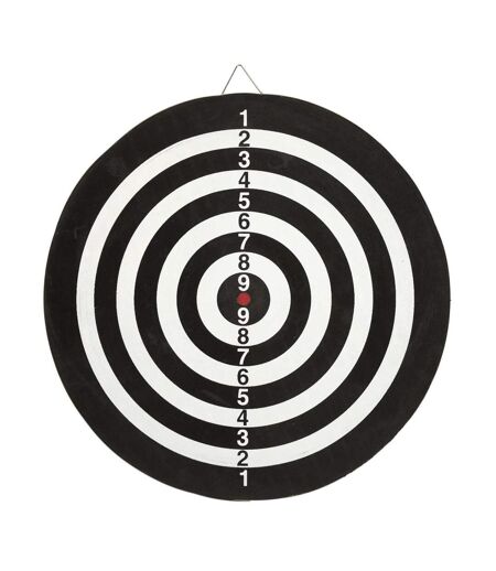Jeu de Fléchettes 1 Cible 38cm Noir & Vert