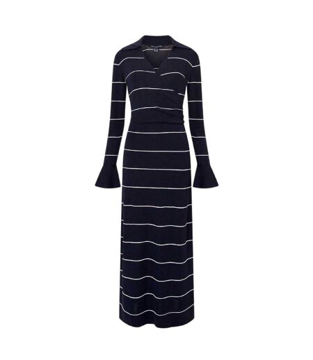 Robe Longue Manches Cloche Motif/style À Rayures Ottie Femme Bleu French Connection
