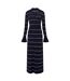 Robe Longue Manches Cloche Motif/style À Rayures Ottie Femme Bleu French Connection-2